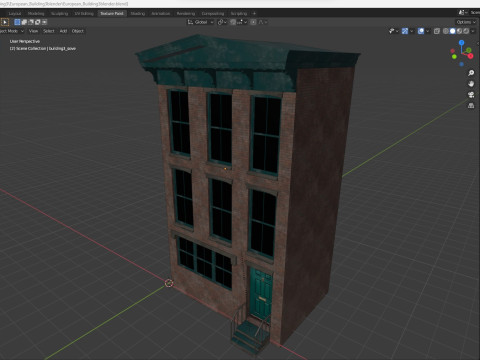 European Buildings Set 3D Model