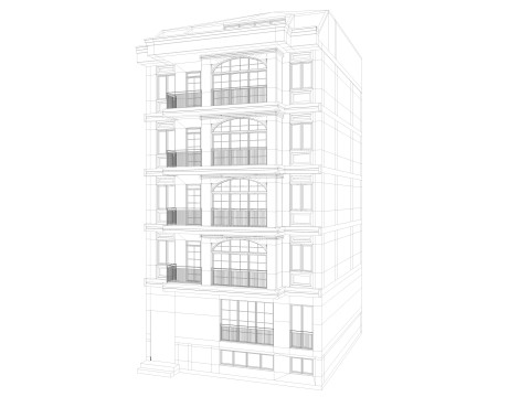European Buildings Set 3D Model