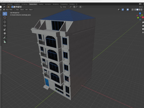 European Buildings Set 3D Model