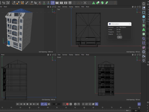 European Buildings Set 3D Model