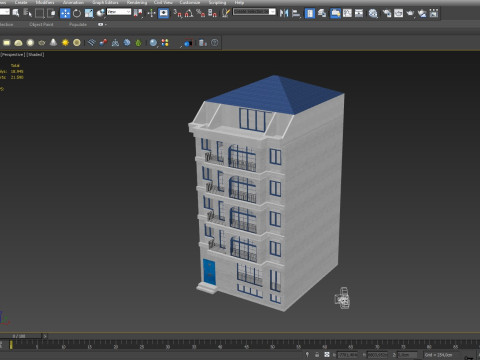 European Buildings Set 3D Model