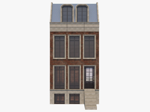 European Buildings Set 3D Model