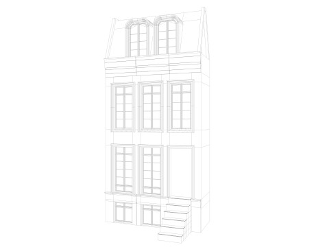 European Buildings Set 3D Model