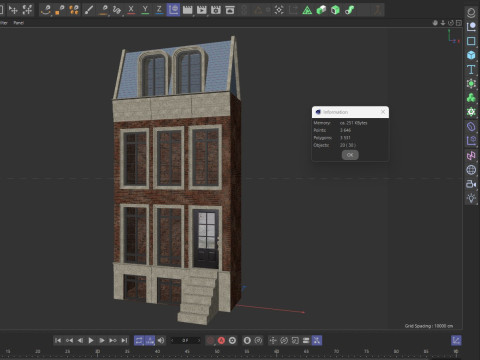 European Buildings Set 3D Model