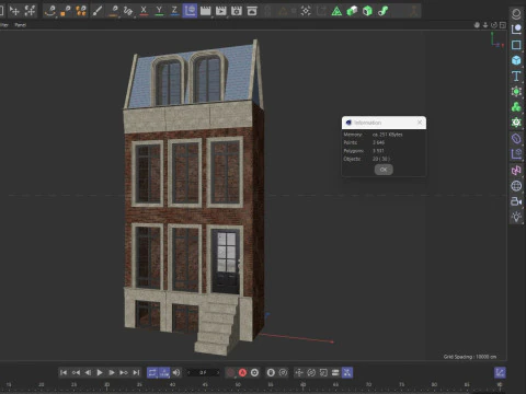 European Buildings Set 3D Model