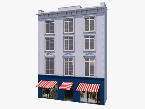 European Buildings Set 3D Model