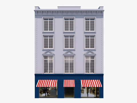 European Buildings Set 3D Model