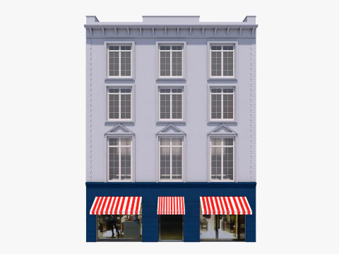European Buildings Set 3D Model