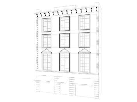 European Buildings Set 3D Model