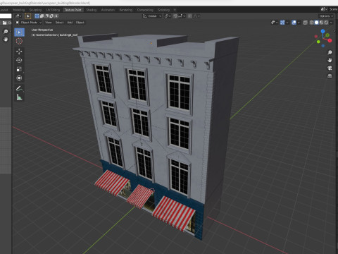 European Buildings Set 3D Model