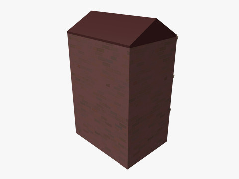 Cartoon Building 2 Low-poly 3D Model