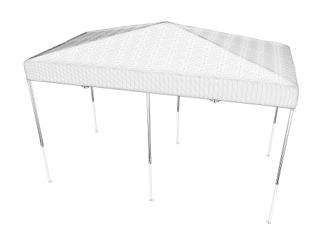 Event Tent 4x8 Modello 3D