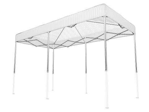 Event Tent 4x8 Modello 3D