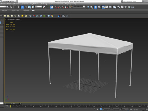 Event Tent 4x8 Modello 3D