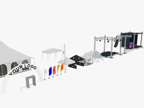 Event Exhibition pack 3D-Modell