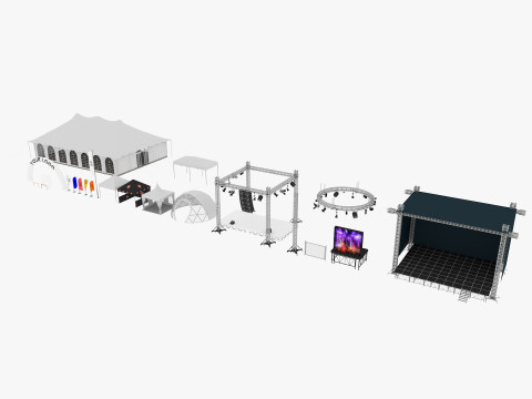 Event Exhibition pack 3D-Modell