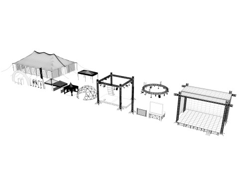 Event Exhibition pack 3D-Modell