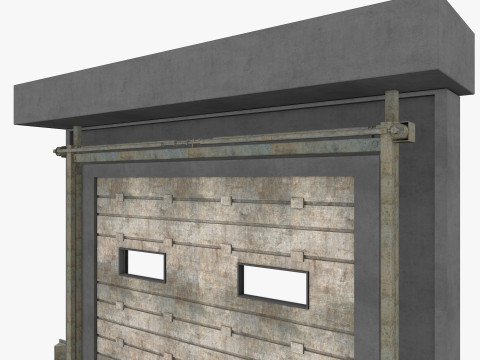 Loading Dock Door Low-poly Modello 3D