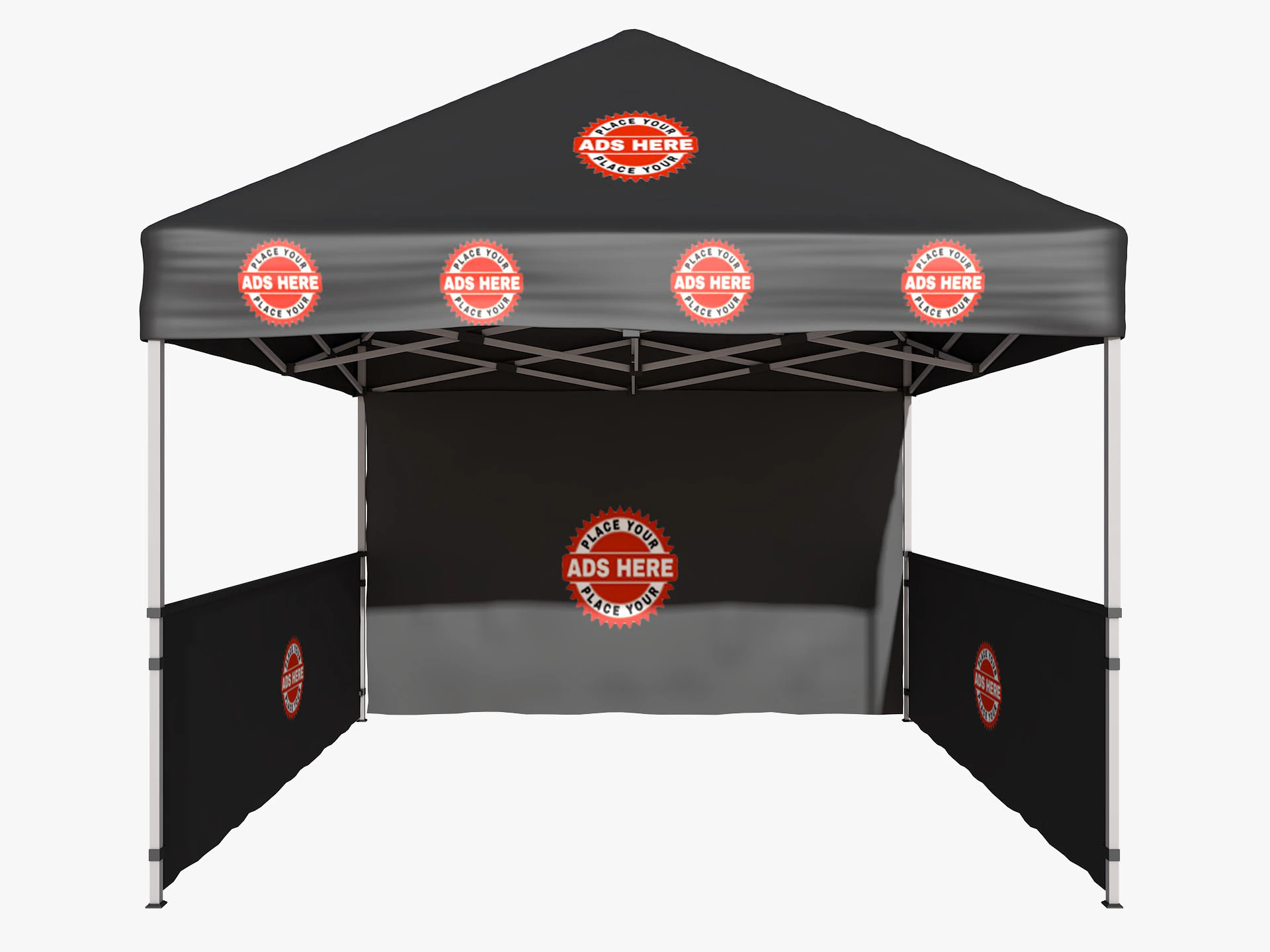 Event Tent 2 4x4 3D Model .c4d .max .obj .3ds .fbx .stl .blend 