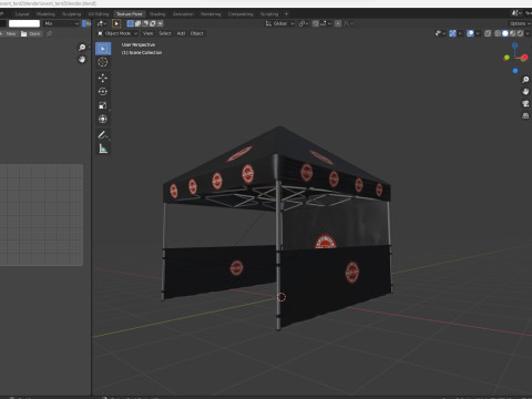 Event Tent 2 4x4 3D Model