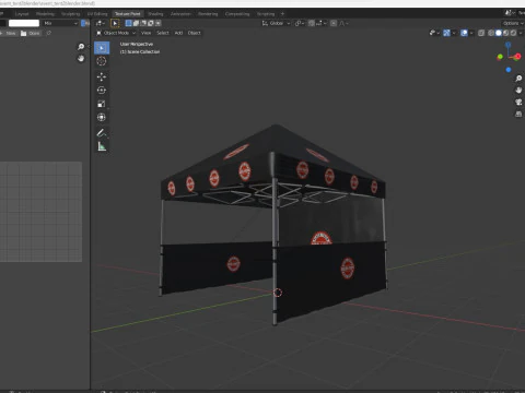 Event Tent 2 4x4 3D Model