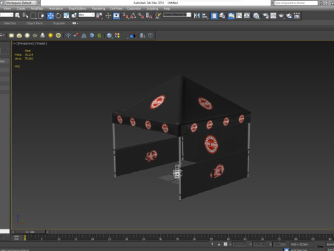 Event Tent 2 4x4 3D Model
