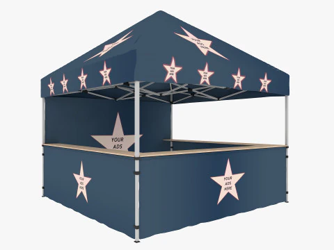 Event Tent 3 4x4 3D Model