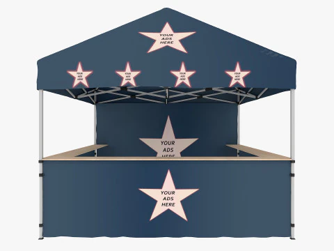 Event Tent 3 4x4 3D Model