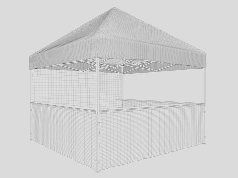 Event Tent 3 4x4 3D Model