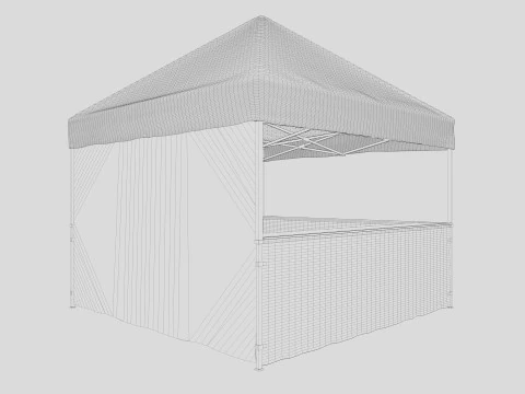 Event Tent 3 4x4 3D Model