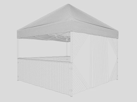 Event Tent 3 4x4 3D Model