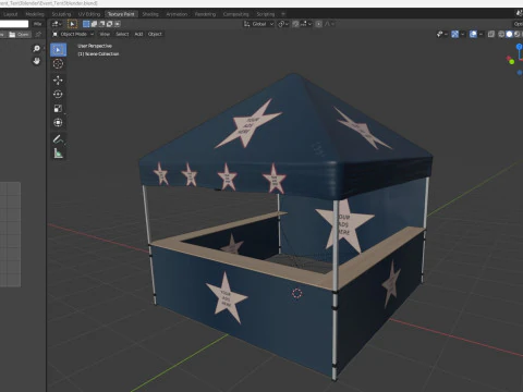 Event Tent 3 4x4 3D Model