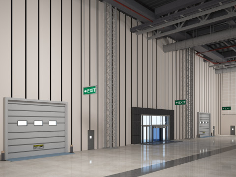Exhibition Hall Warehouse 2 3D Model