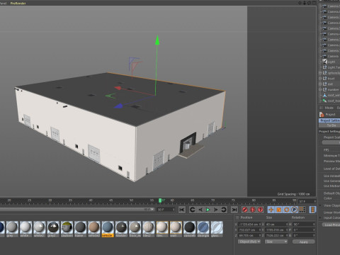 Exhibition Hall Warehouse 2 3D Model