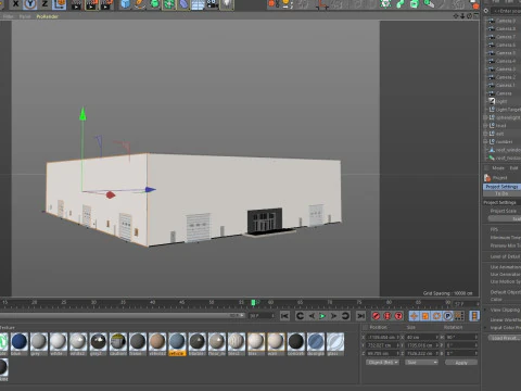 Exhibition Hall Warehouse 2 3D Model