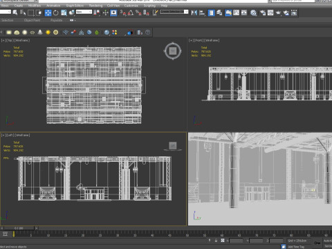 Exhibition Hall Warehouse 2 3D Model