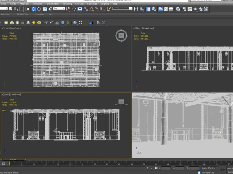 Exhibition Hall Warehouse 2 3D Model