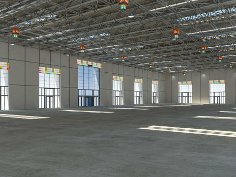 Exhibition Hall Warehouse 3 3D Модель