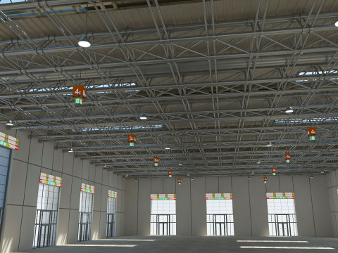 Exhibition Hall Warehouse 3 3D Модель