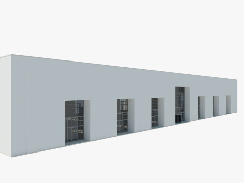 Exhibition Hall Warehouse 3 3D Модель