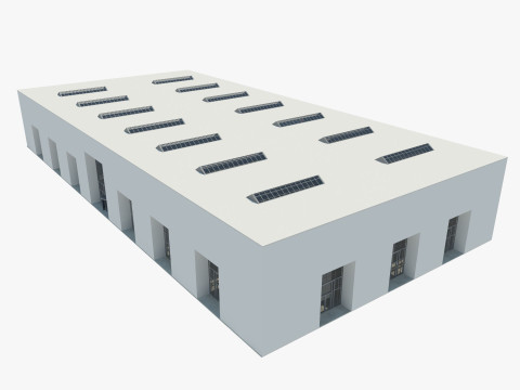 Exhibition Hall Warehouse 3 3D Модель
