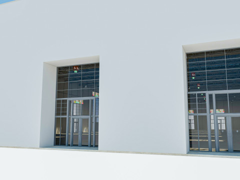 Exhibition Hall Warehouse 3 3D Модель