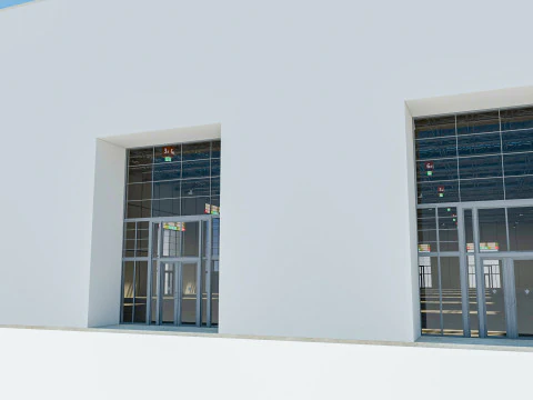 Exhibition Hall Warehouse 3 3D Model