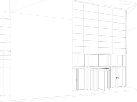 Exhibition Hall Warehouse 3 3D Model