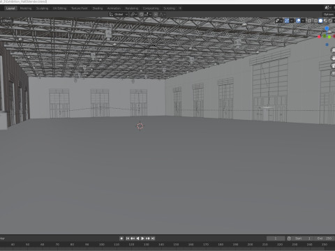 Exhibition Hall Warehouse 3 3D Модель