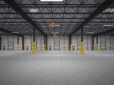Exhibition Hall Warehouse 4 Modelo 3D