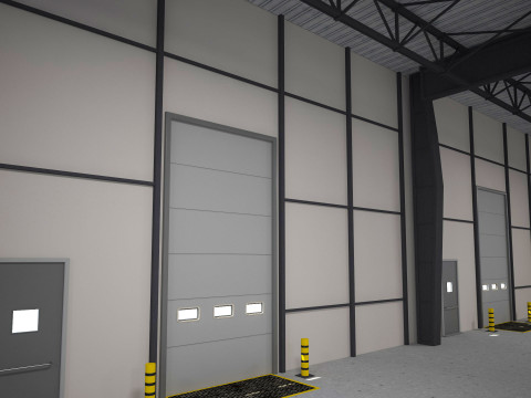 Exhibition Hall Warehouse 4 Modelo 3D
