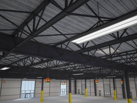 Exhibition Hall Warehouse 4 Modelo 3D