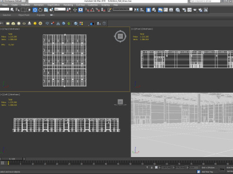 Exhibition Hall Warehouse 4 Modelo 3D