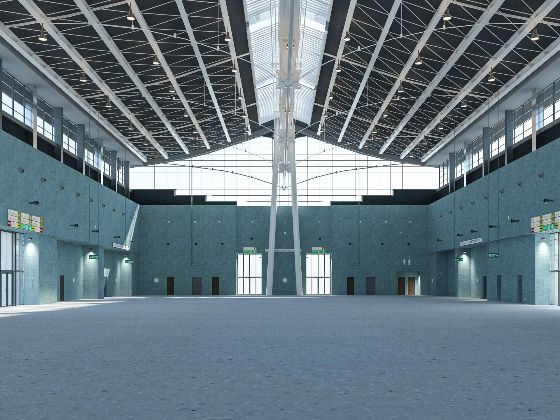 Exhibition Hall model 6 3D Model .c4d .max .obj .3ds .fbx .stl .blend